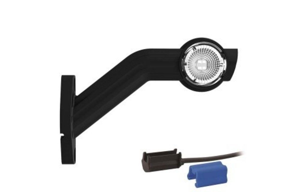 Links | LED Begrenzungsleuchte | schräger Stiel | 12-24V | 0,75mm Stecker