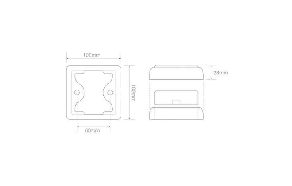 LED-Nebelscheinwerferscheinwerfer mit Chromring | 12-24V | 40cm. Kabel