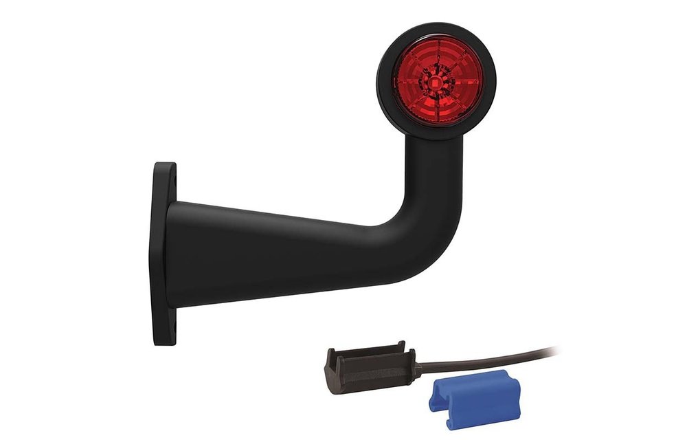 Rechts | LED Begrenzungsleuchte | Winkelstahl | 12-36V | 0,75mm Stecker