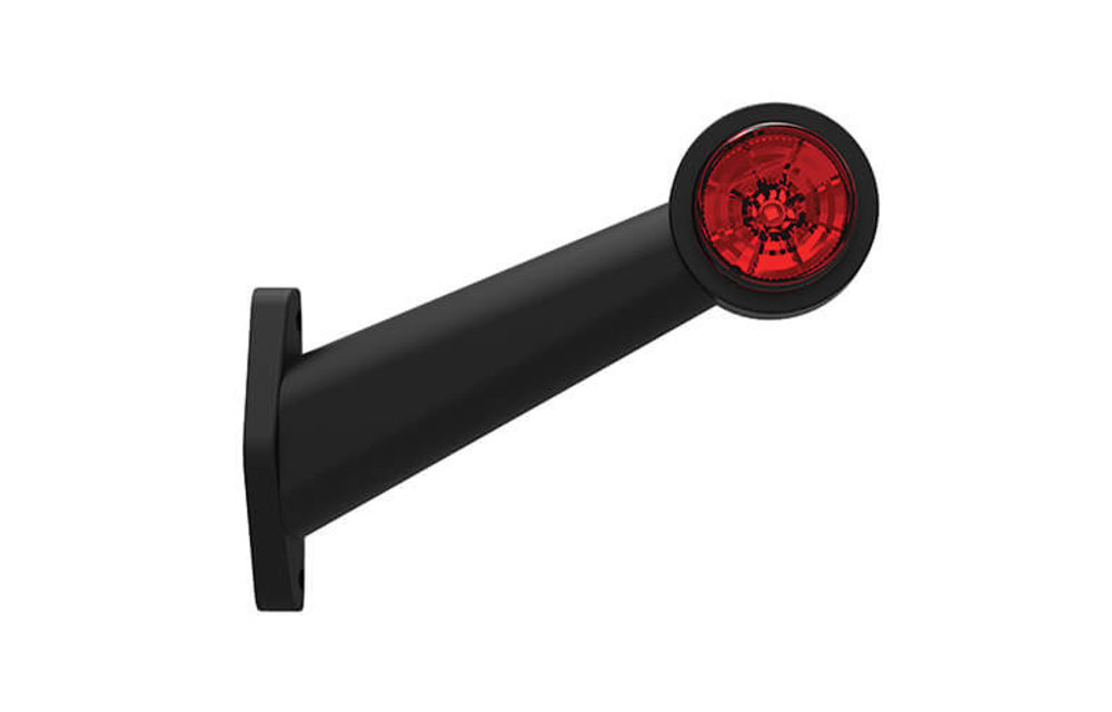 Rechts | LED Begrenzungsleuchte | schräger Stiel | 12-36V | 20 cm. Kabel