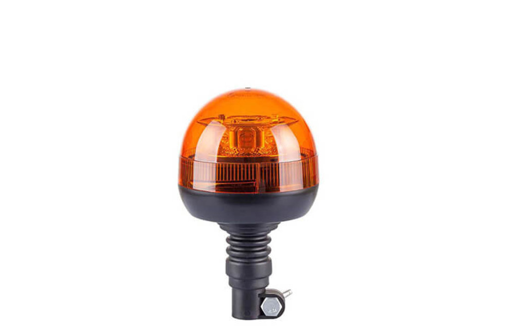 LED-Leuchte gelb R65 mit Flexi DIN Montagefüße | 12-24V |