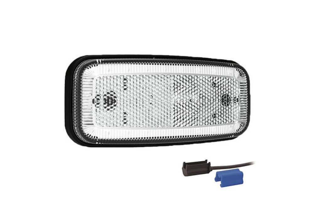 LED Umrissleuchte weiß | 12-24V | 0,75mm Stecker