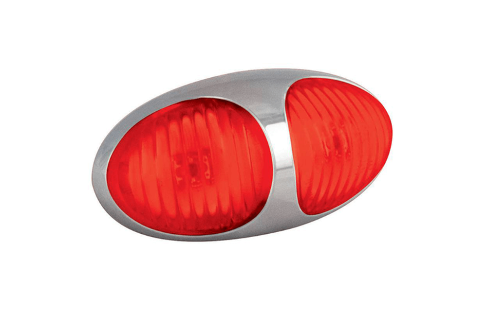 LED Umrissleuchte rot | 12-24V | 10cm. Kabel