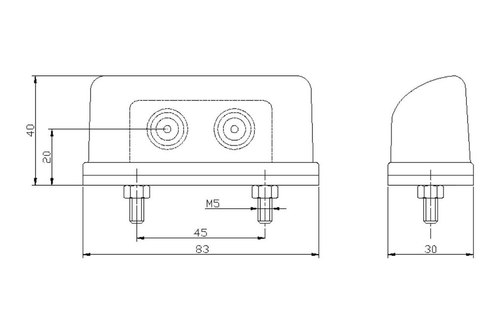 LED-Kennzeichenleuchte | 12-36V |