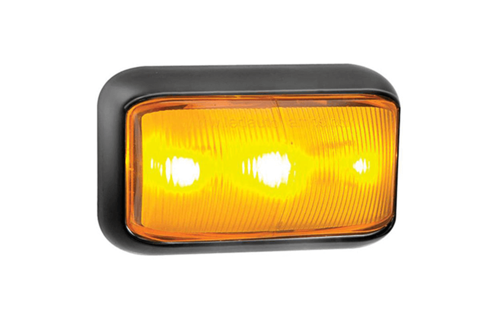 LED Umrissleuchte gelb | 12-24V | 40cm. Kabel