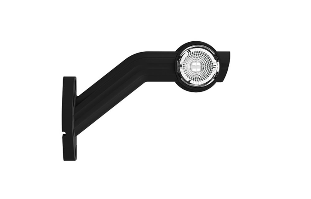 Links | LED Begrenzungsleuchte | schräger Stiel | 12-24V | 10m. Kabel