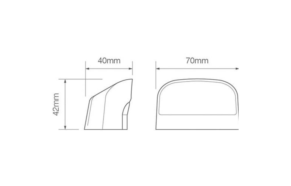 LED-Kennzeichenleuchte | 12-24V | 2 Steckerstift des