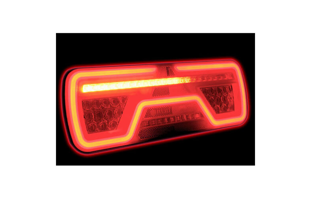 Rechts | Neon LED-Rücklicht | dynamische Blinker | 12-24V | 200cm. Kabel