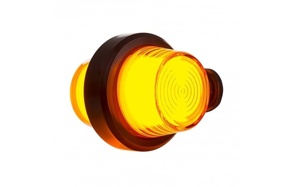LED-Pendelleuchte gelb, kurzer Griff und mattierte Linse | 12-24V