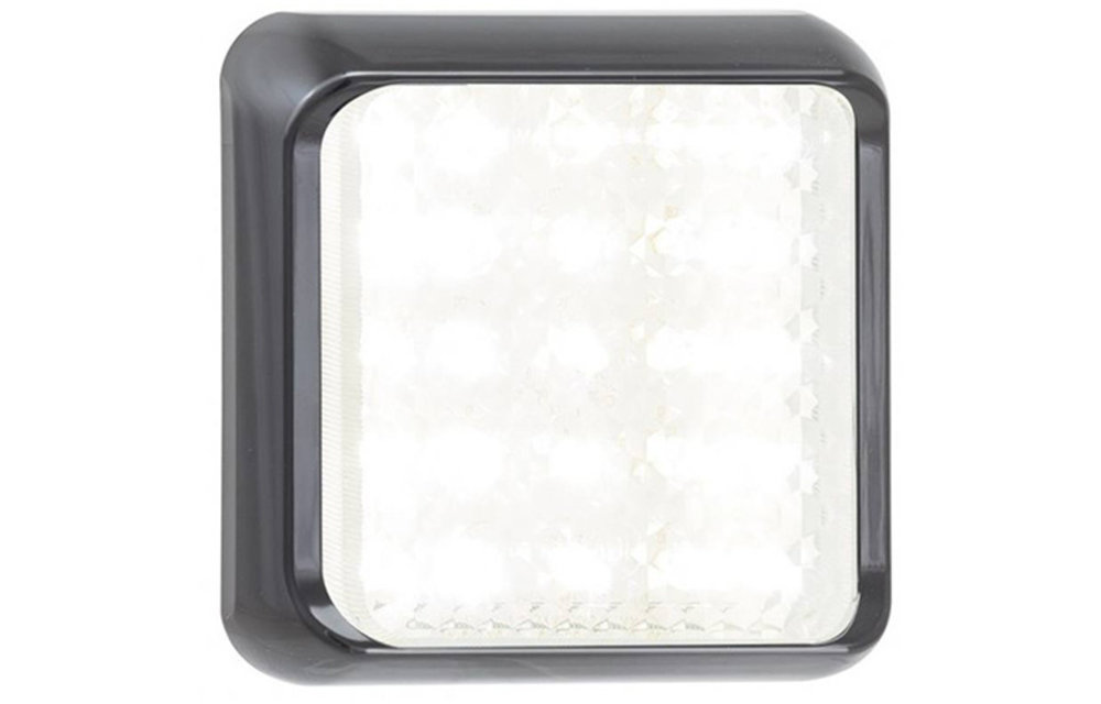 LED-Rücklicht mit schwarzem Rand | 12-24V | 40cm. Kabel