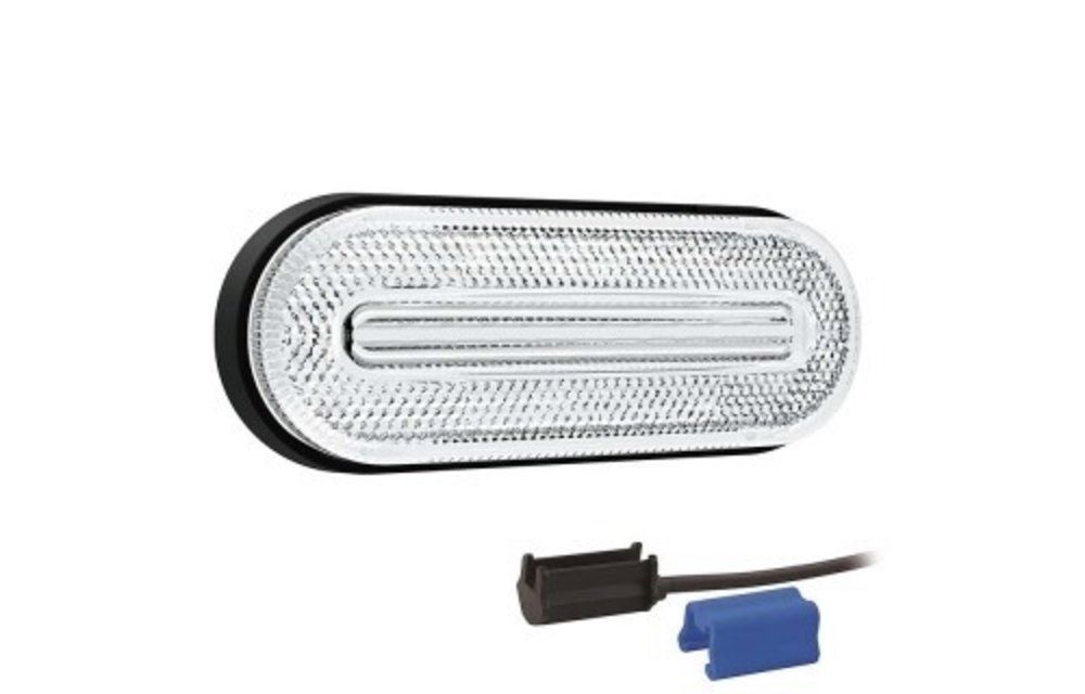 LED Umrissleuchte weiß | 12-36V | 0,75mm Stecker