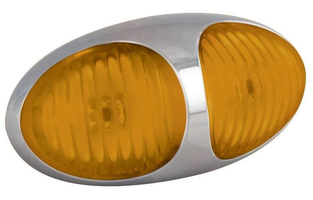 LED Umrissleuchte gelb | 12-24V | 10cm. Kabel