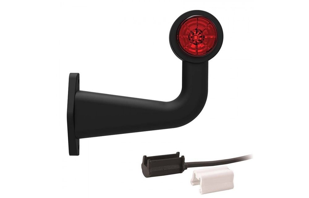 Rechts | LED Begrenzungsleuchte | Winkelstahl | 12-36V | 1,5mm Stecker