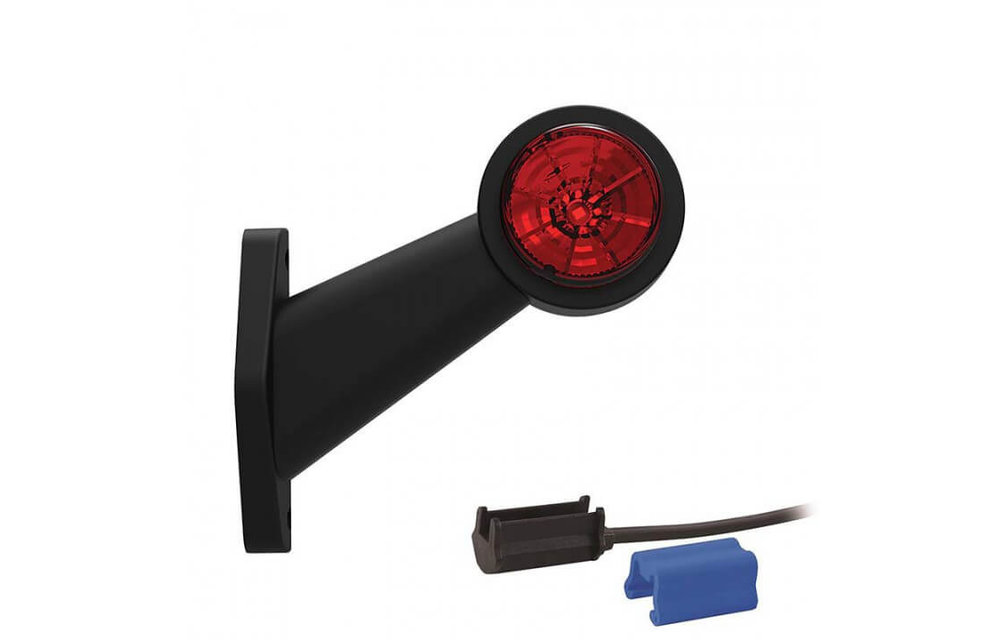 Rechts | LED Begrenzungsleuchte | schräger Stiel | 12-36V | 0,75mm Stecker