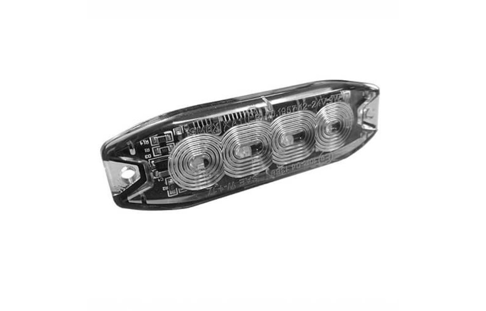 TRALERT® R65 Slimline LED-Blitz 4 LEDs gelb, 10-30V