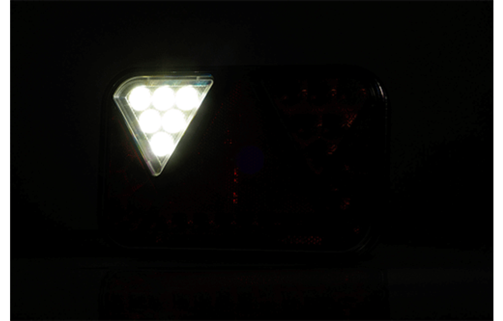 Rücklicht LED, 12 Volt, Ø 55mm - (per stuk/p.p.)