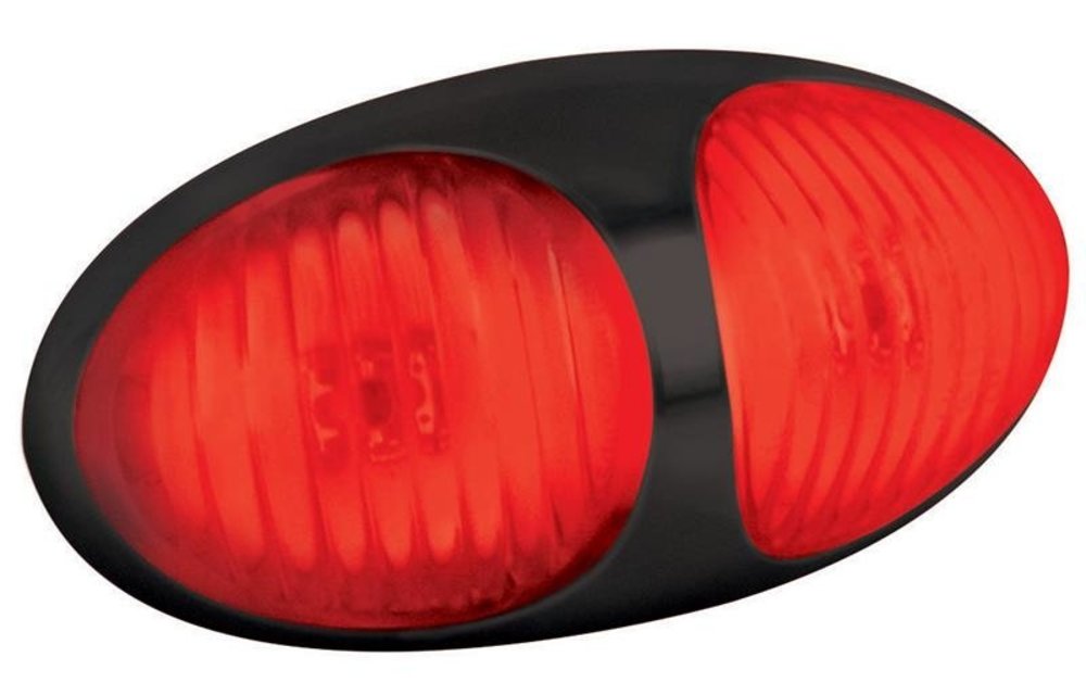 LED Umrissleuchte rot | 12-24V | 10cm. Kabel