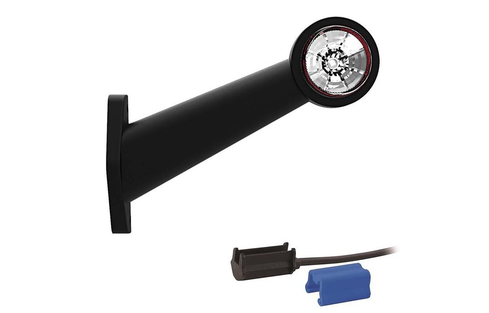 Links | LED Begrenzungsleuchte | schräger Stiel | 12-24V | 0,75mm Stecker