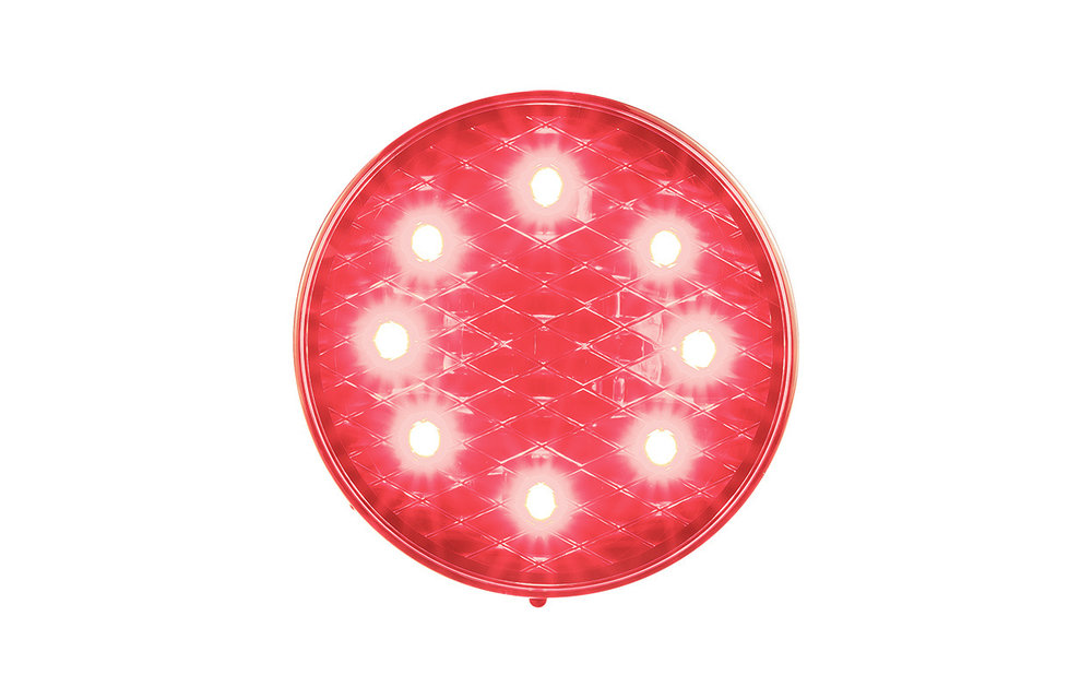 LED Brems- / Rücklicht 12V klare Linse 30cm. Kabel