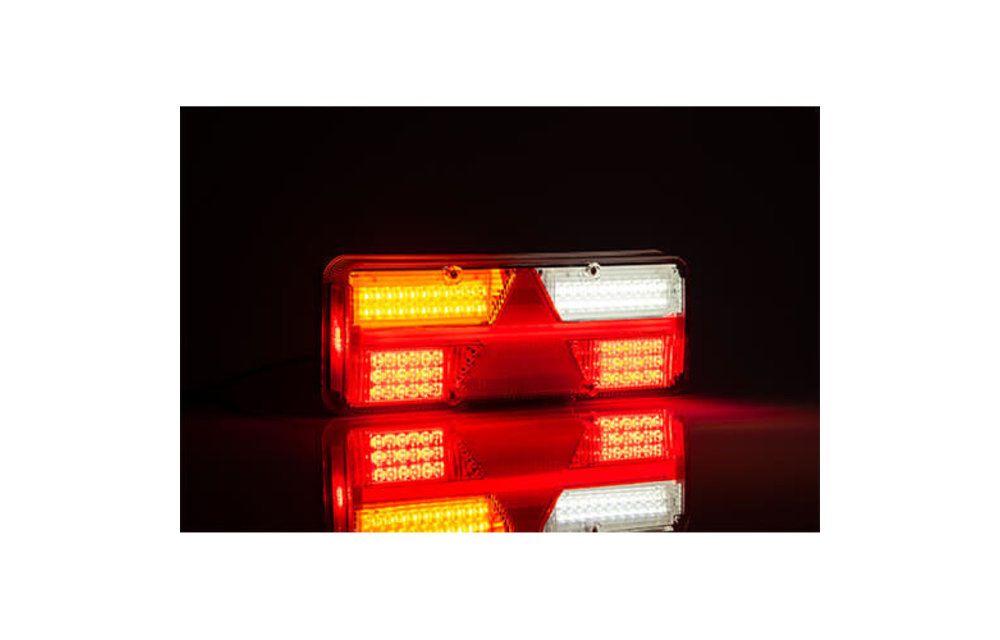 Rechts | LED leuchte-Anhänger | dynamische Blinker | 9-36V | 200cm. Kabel
