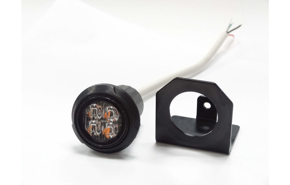 R65 LED Blinker rund vier LEDs gelb | 10-30V |