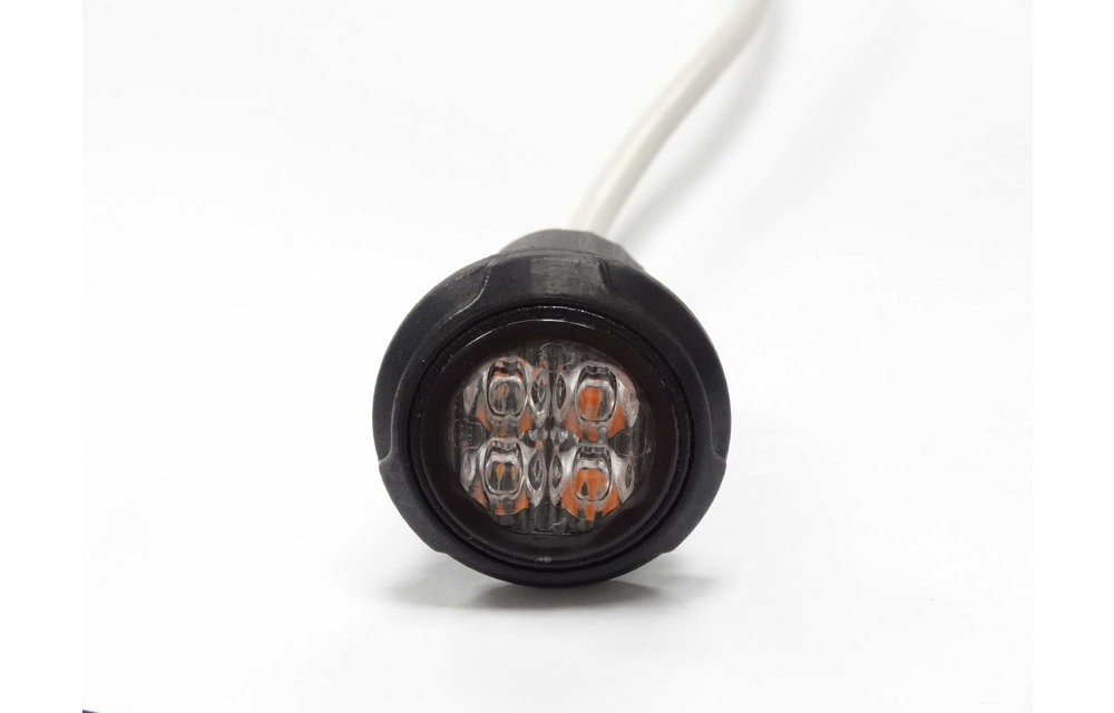 R65 LED Blinker rund vier LEDs gelb | 10-30V |