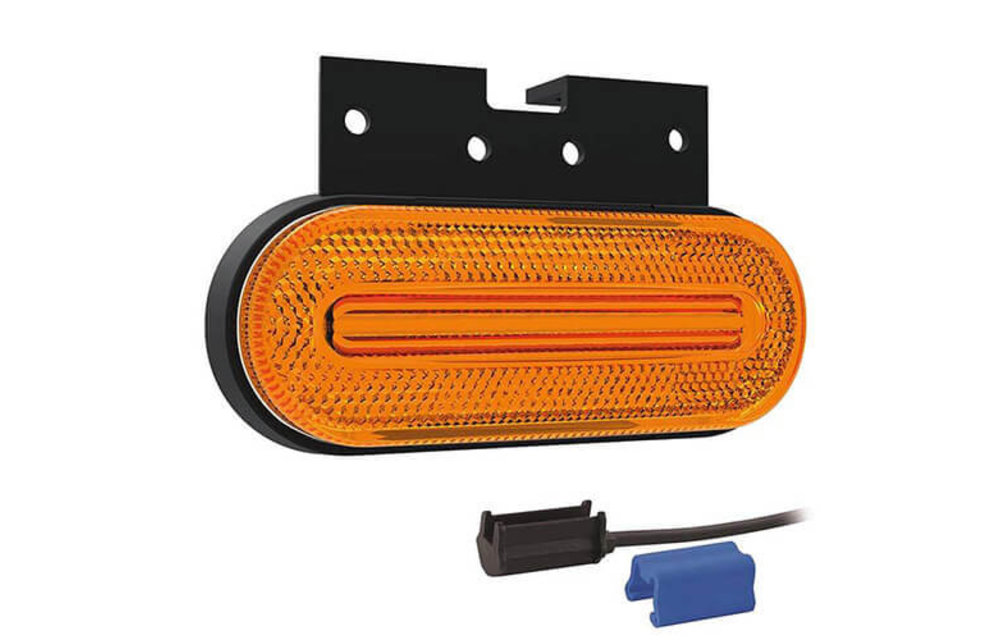 LED Umrissleuchte gelb | 12-24V | 0,75mm Stecker