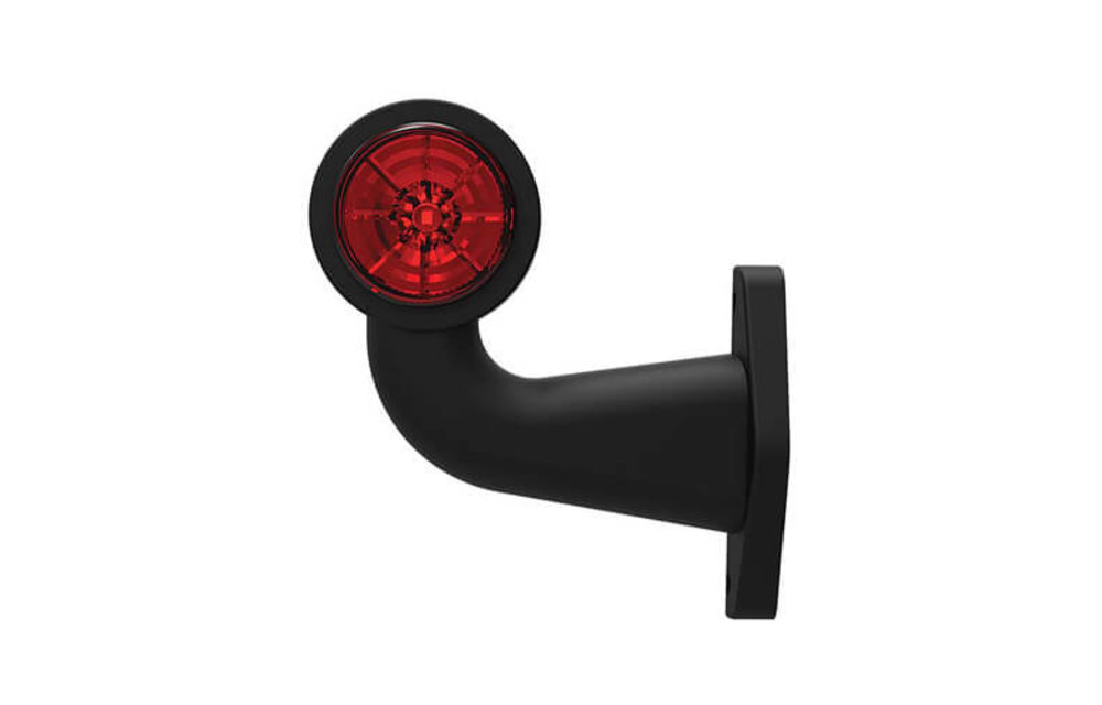 Links | LED Begrenzungsleuchte | Winkelstahl | 12-24V | 0,75mm Stecker