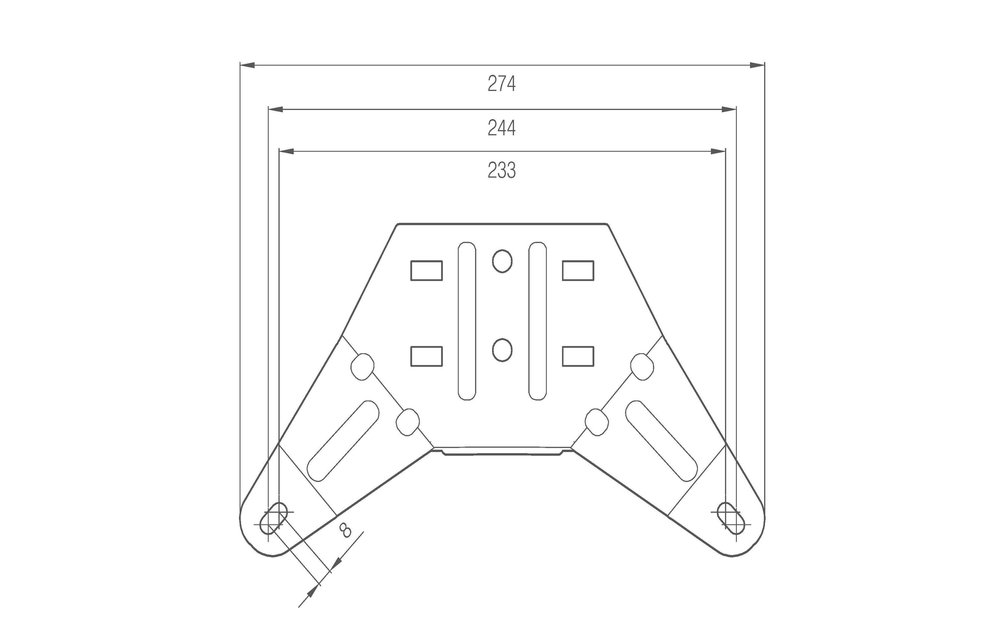 LED-Lichtbalk l R65 | 862mm komplett auffällig | 10-30V |