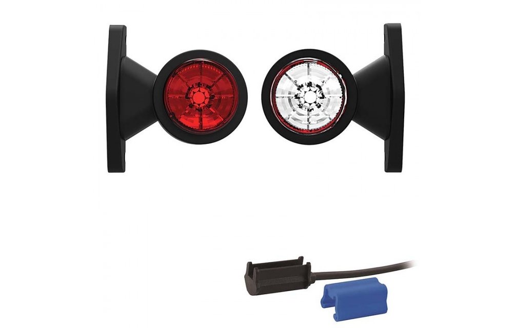 LED Begrenzungsleuchte, kurzer Stiel | 12-24V | 0,75mm Stecker