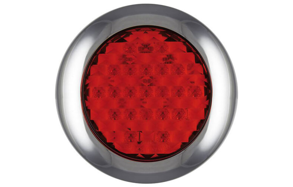 LED-Nebelscheinwerferscheinwerfer mit Chromring | 12-24V | 0,15m. Kabel