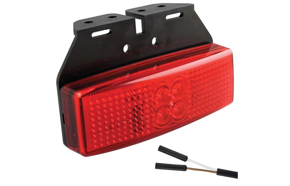 LED Umrissleuchte rot | 12-24V | 2 Steckerstift des