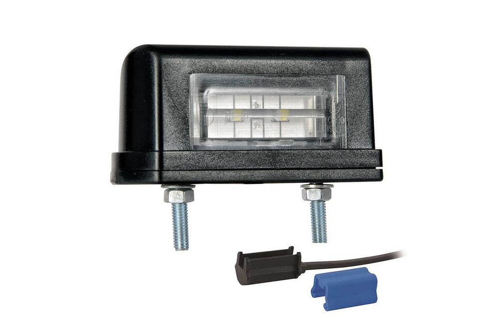 LED-Kennzeichenleuchte | 12-36V | inkl. Stecker 0.75mm2