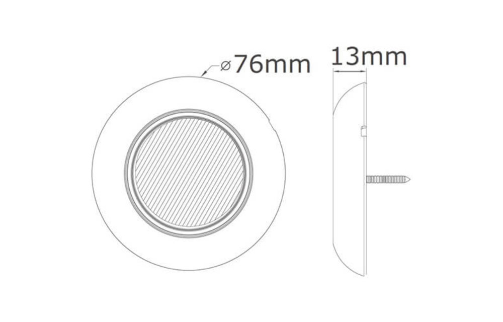 LED Innenraumleuchte ohne Schalter 7cm. | 12-24V | 4500K