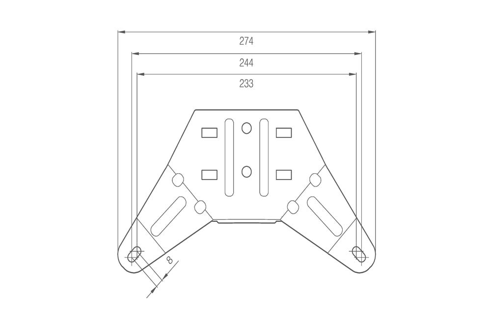 LED-Lichtbalk l R65 | 621mm komplett auffällig | 10-30V |