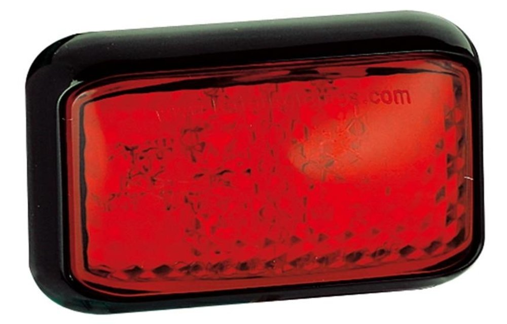 LED Umrissleuchte rot | 12-24V | 40cm. Kabel