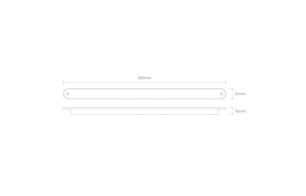 LED-Rücklicht Slimline 12v 40cm. Kabel