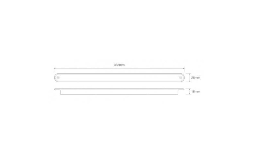 LED-Rückfahrlicht Slimline 12v 40cm. Kabel