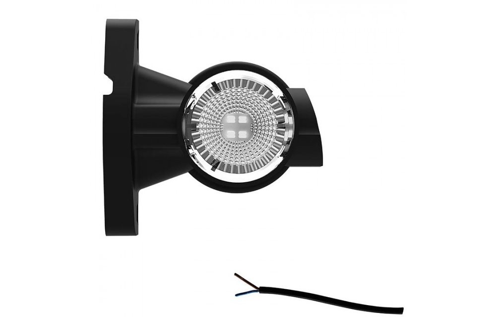 Links | LED Begrenzungsleuchte | kurzer Griff | 12-24V | 20 cm. Kabel