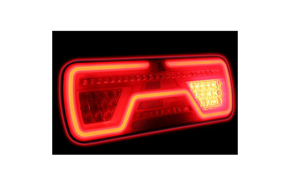 Mlx 2x LED Rückleuchten 7 Funktionen 12/24V LKW PKW Anhänger Dynamischer  Blinker SET