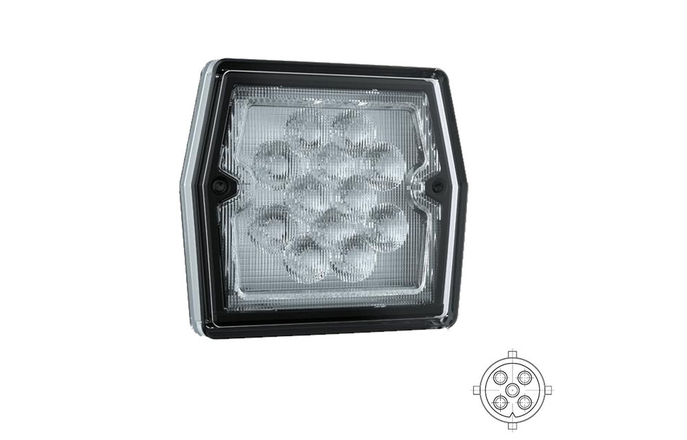 Compact LED Rücklicht 12v 5 PINs Bajonett