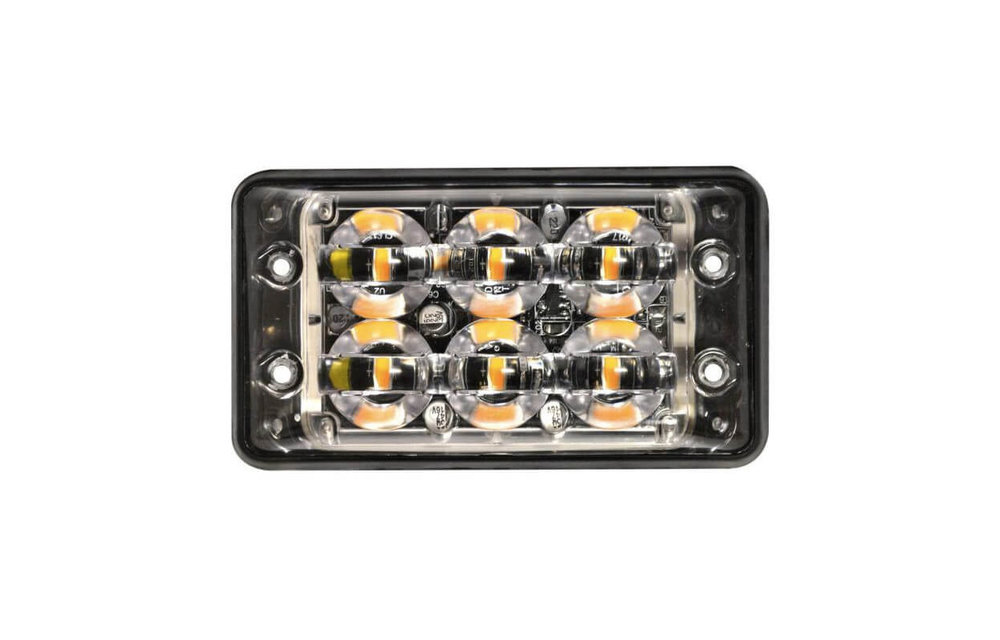 R65 Slimline LED-Blitz 6 LEDs gelb | 10-30V |