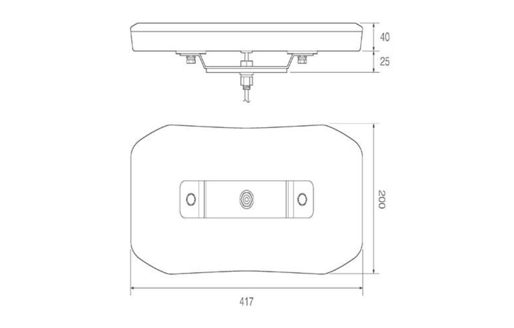 LED-Lichtbalk l R65 | 417mm | 10-30V |