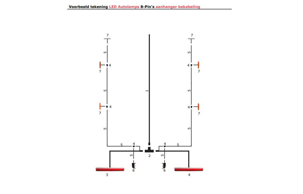 9m Hauptkabelverbinder mit 8 Pins