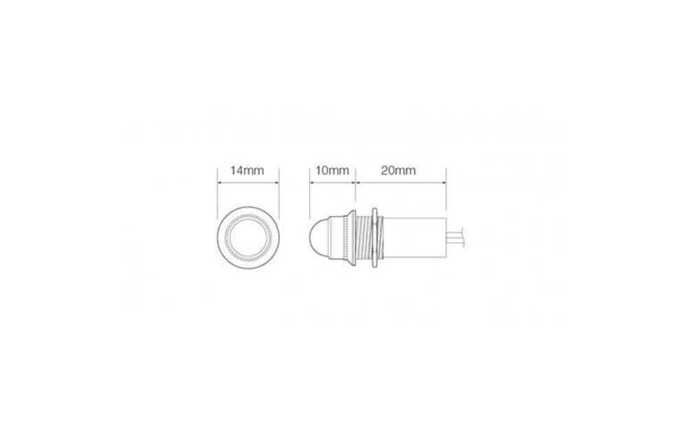 LED cockpit leuchte / hellblau | 12v