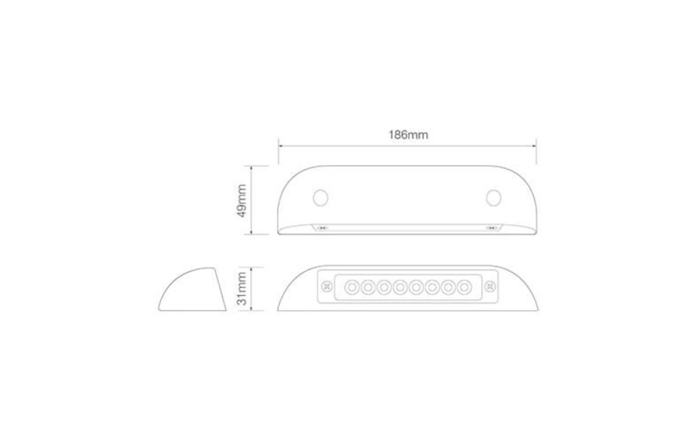 LED Innenraumleuchtebeleuchtung mit freundlicher Genehmigung warm weiß 12v