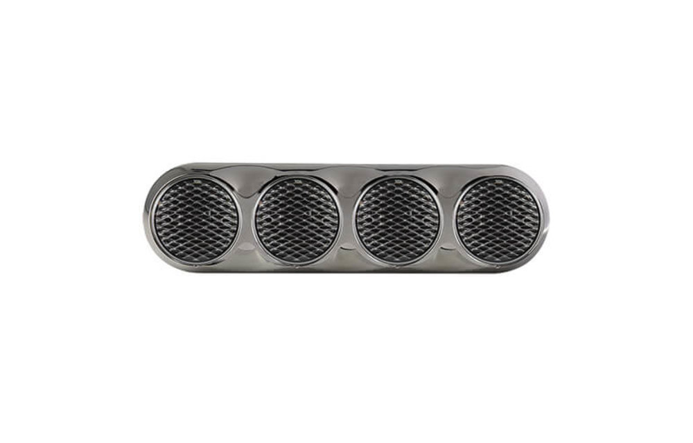 Kombination LED-Leuchte | 12-24V | 30cm. Kabel (+ Glanzverchromung)