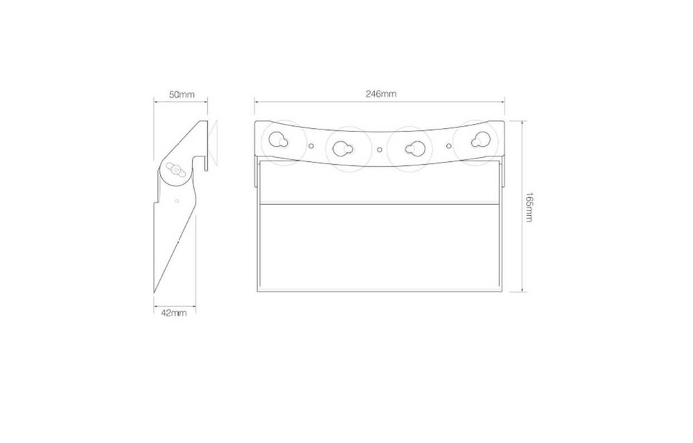 LED-Armaturenbrett Flash 8 LEDs blau | 10-30V |