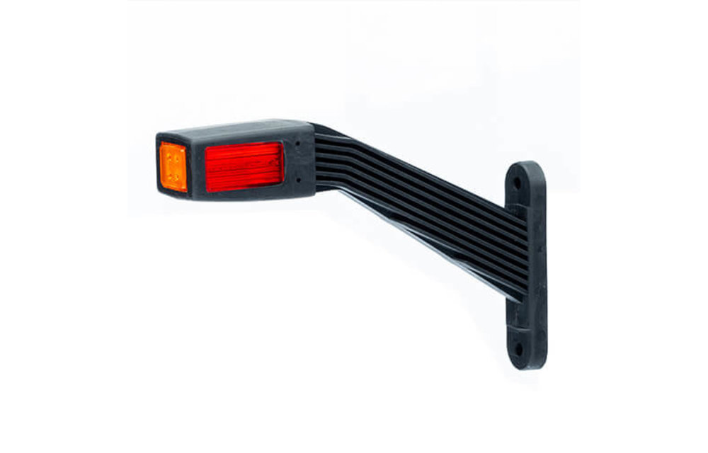 Rechts | LED Begrenzungsleuchte | schräger Stiel | 12-36V | 30cm. Kabel