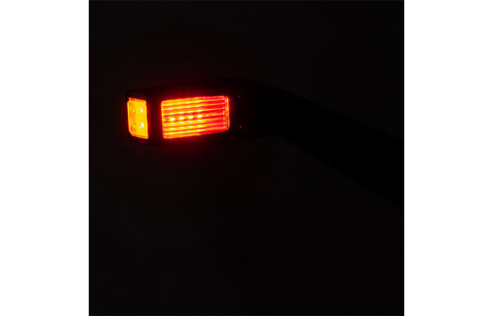 Rechts | LED Begrenzungsleuchte | schräger Stiel | 12-36V | 30cm. Kabel